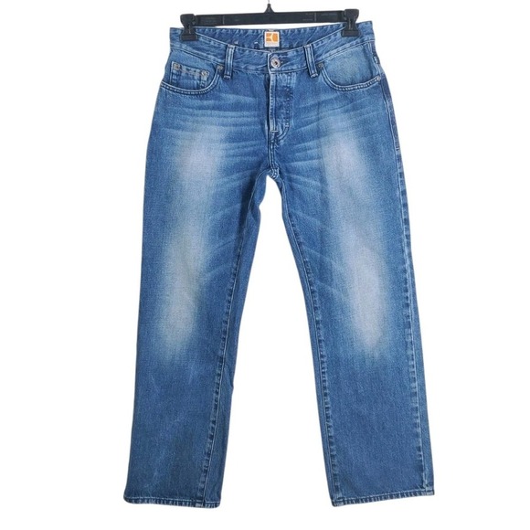 Hugo Boss Orange Blue Jeans Mens 32x30 Buttonfly Straight Leg (31x29) - Picture 12 of 12